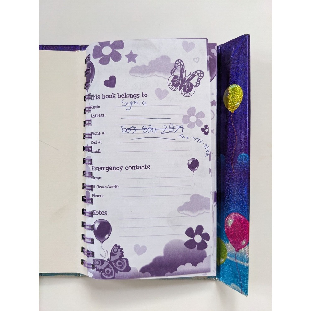 Vintage Lisa Frank Balloon Buddies Address Book Planner Stickers Casey‎ Dogs Cat - Picture 10 of 14